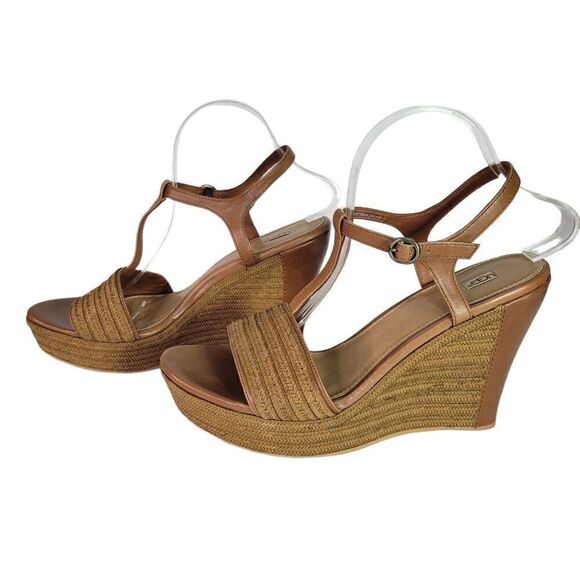 UGG Australia Espadrille Fitche Wedge Sandals (Size 11) - Picture 3 of 12